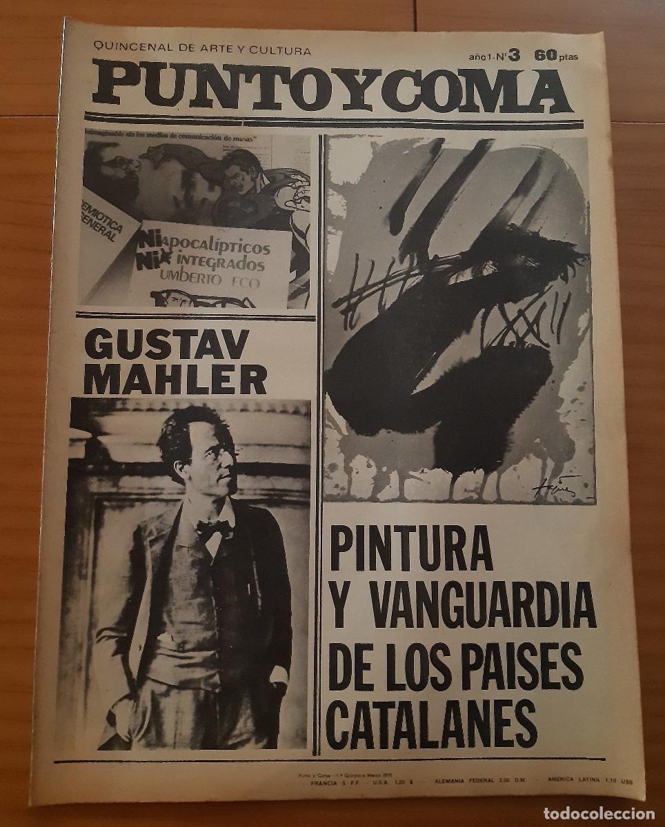 Coleccionismo de revistas y peri&oacute;dicos: PUNTO Y COMA &middot; QUINCENAL DE ARTE Y CULTURA - A&Ntilde;O 1 - N&ordm; 3 - 1978 - 28 P&Aacute;GINAS - PERFECTO ESTADO
