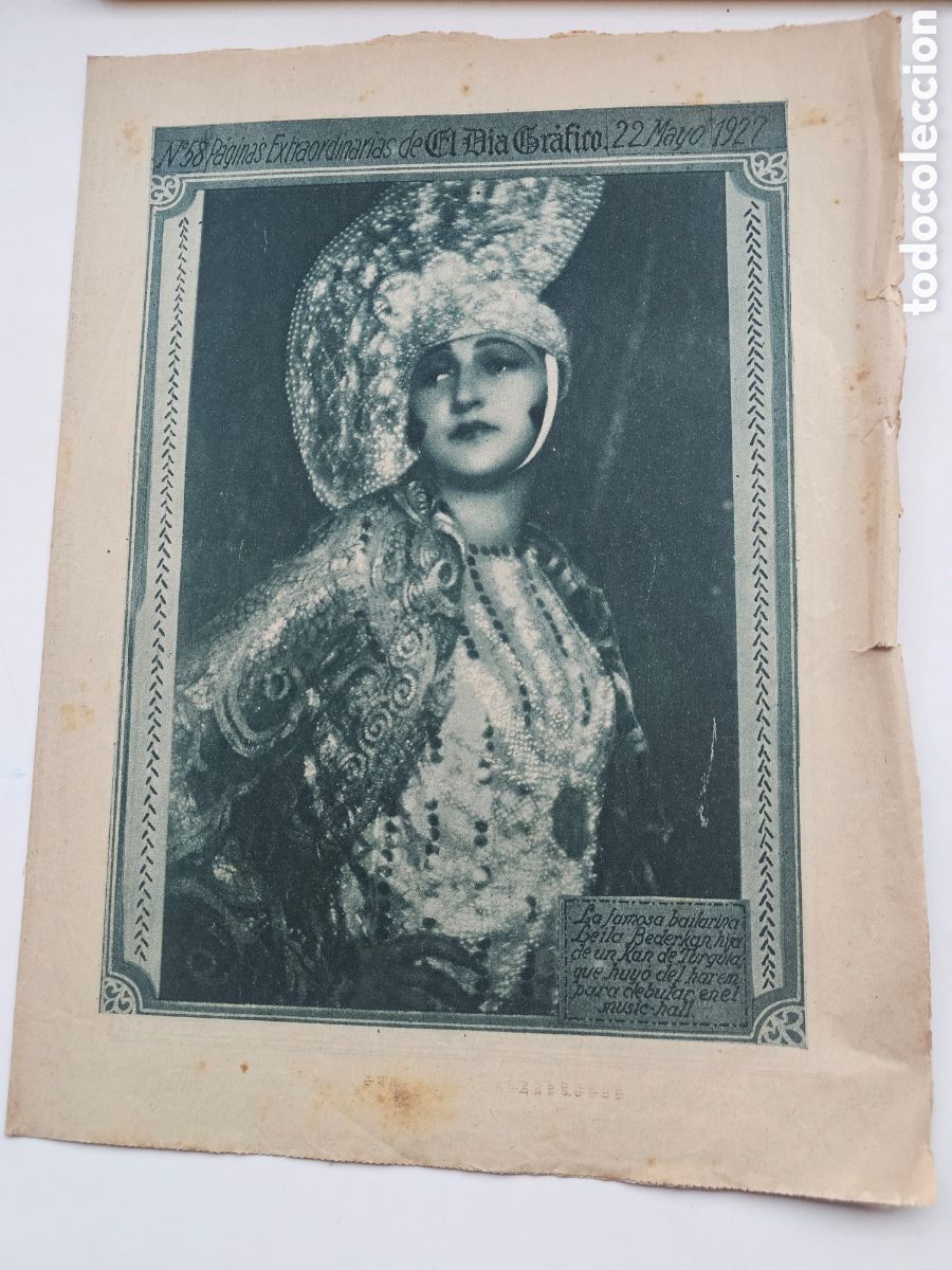 Colecionismo de Revistas e Jornais: El dia Gr&aacute;fico n&deg;58 1927 Leila Bederkan, Vall d'Aran, Domador ,Mosc&uacute;, Baseball Femenino, Tenis Reims