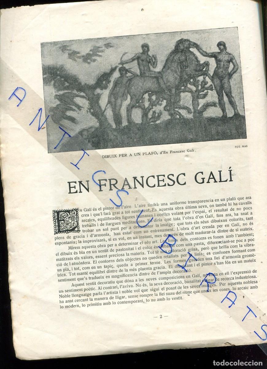 Collezionismo di Riviste e Giornali: REVISTA A&Ntilde;O 1915 FRANCESC GALI FRANCISCO GIMENO LIBRO DE TORRES GARCIA