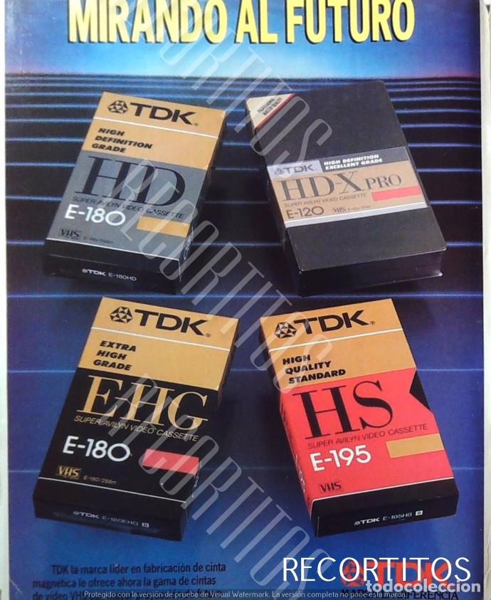 Coleccionismo de revistas y peri&oacute;dicos: tdk caset casette anuncio publicidad vhs video tape