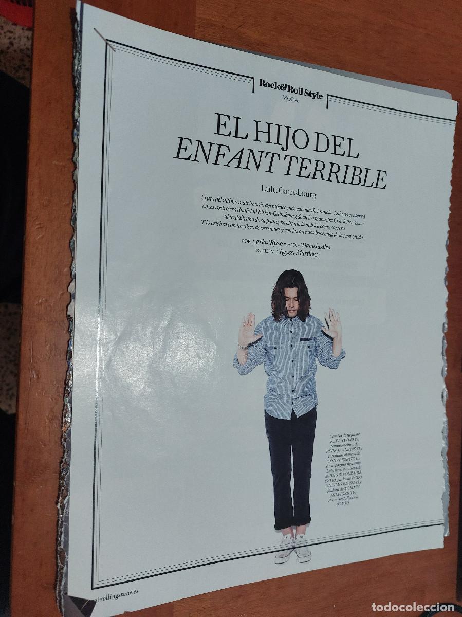 Colecionismo de Revistas e Jornais: LULU GAINSBOURG. M&Uacute;SICO. 4 P&Aacute;GINAS. EXTRAIDO DE UNA REVISTA. GRAPA. DESCONOCEMOS CUAL