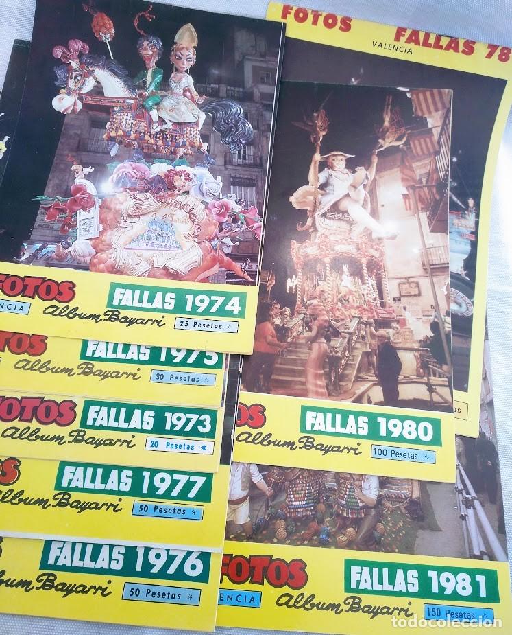 Coleccionismo de revistas y peri&oacute;dicos: Lote &aacute;lbum Bayarri. Fallas Valencia. 1973 - 1981