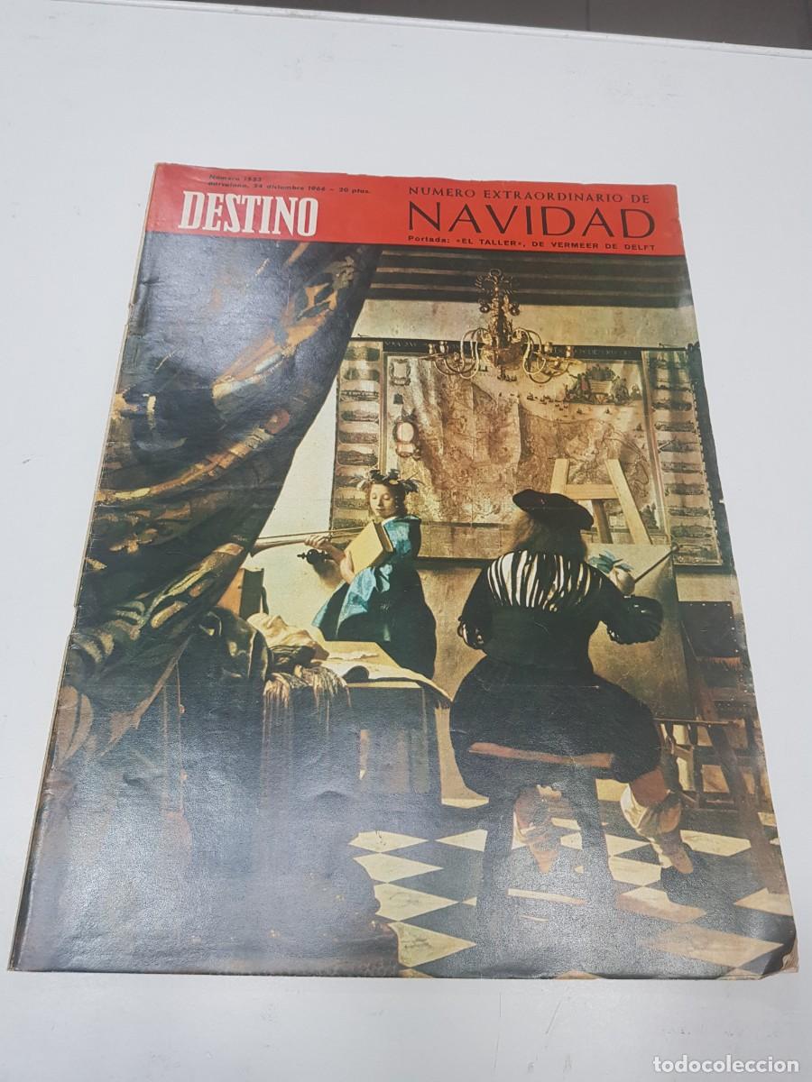 Coleccionismo de Revistas y Peri&oacute;dicos: Revista Destino a&ntilde;o 1966 Numero 1533 NUMERO EXTRAORDINARIO DE NAVIDAD el taller de vermeer deft