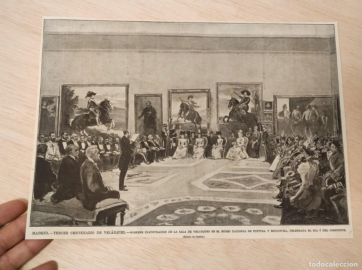 Coleccionismo de Revistas y Peri&oacute;dicos: HOJA REVISTA ORIGINAL CIRCA 1899. TERCER CENTENARIO VELAZQUEZ, MADRID, MUSEO NACIONAL PINTURA