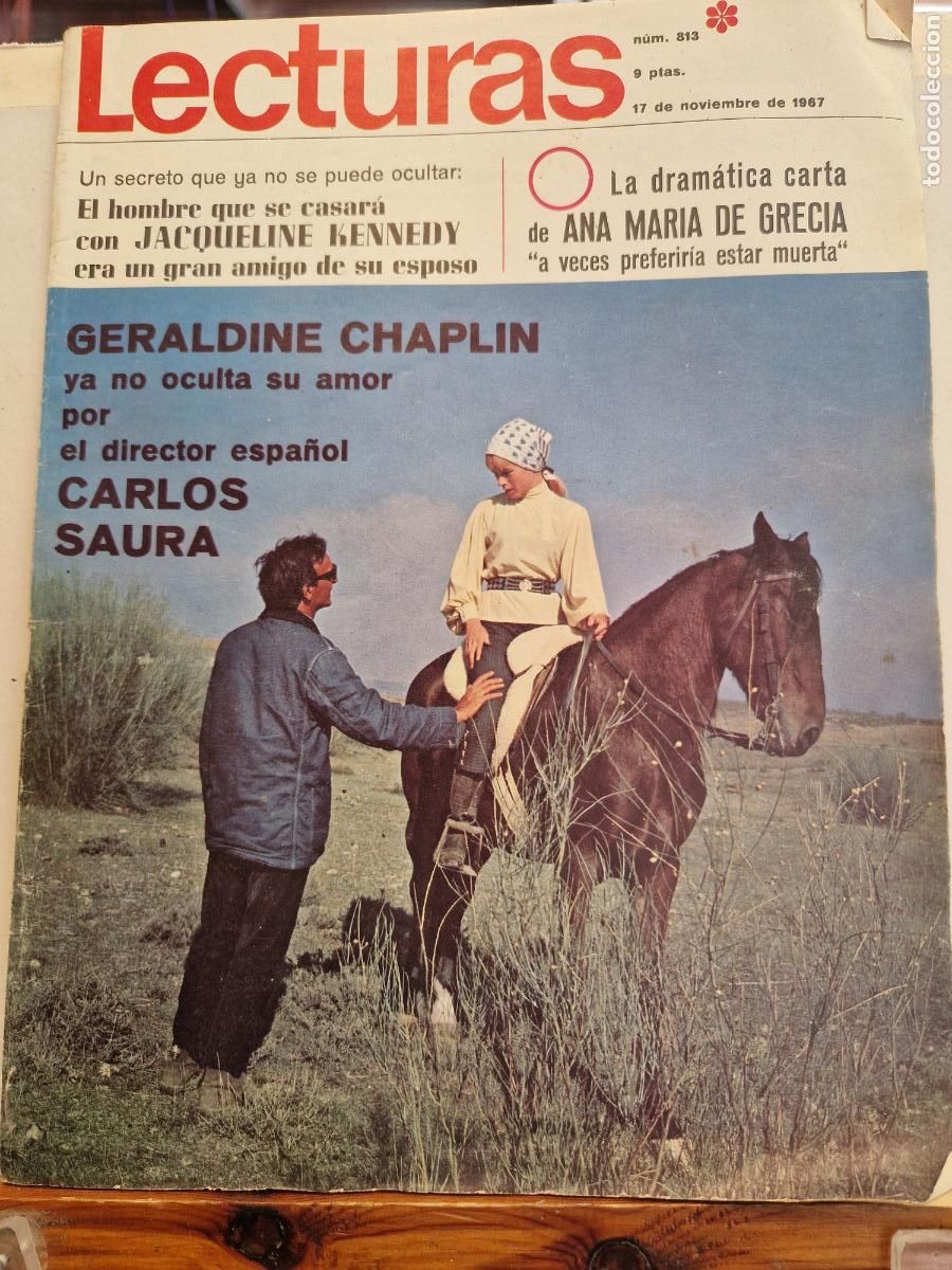 Coleccionismo de Revistas y Peri&oacute;dicos: LECTURAS. GERALDINE CHAPLIN. NUMERO 813. 17 DE NOVIEMBRE DE 1967