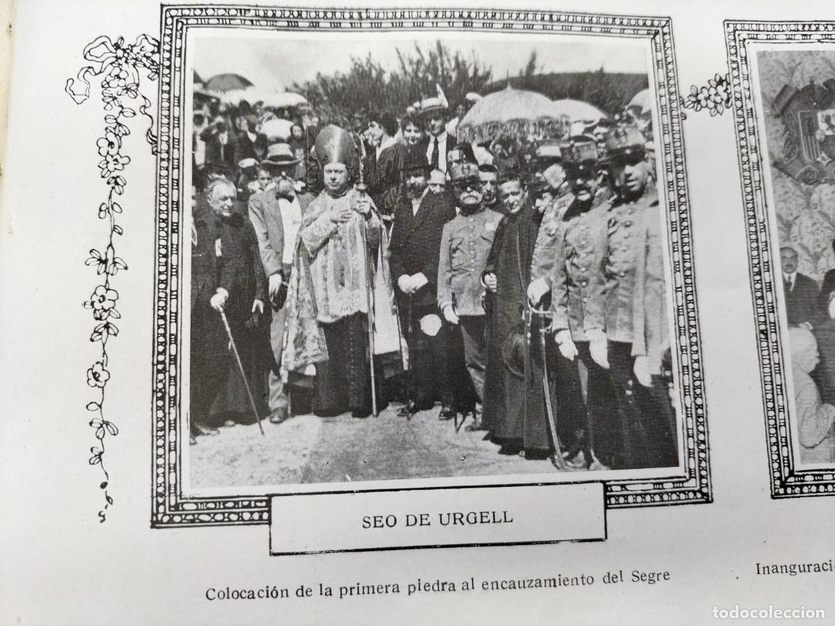 Coleccionismo de revistas y peri&oacute;dicos: COLOCACION PRIMERA PIEDRA ENCAUZAMIENTO RIO SEGRE LA SEO DE URGEL OBISPO HOJA A&Ntilde;O 1916