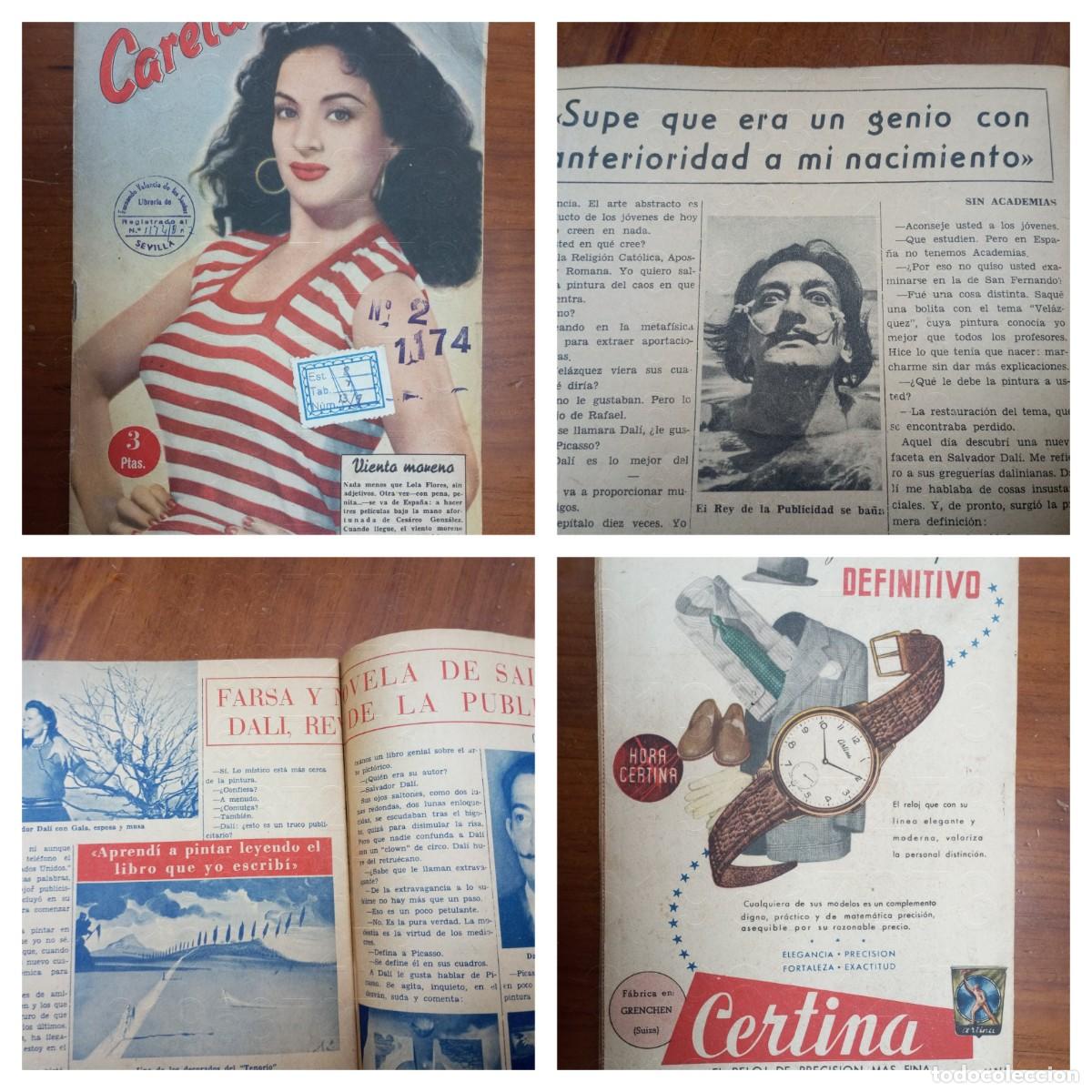 Coleccionismo de revistas y peri&oacute;dicos: LOLA FLORES SALVADOR DALI POR YALE CARETA 1955 REVISTA 61 U6