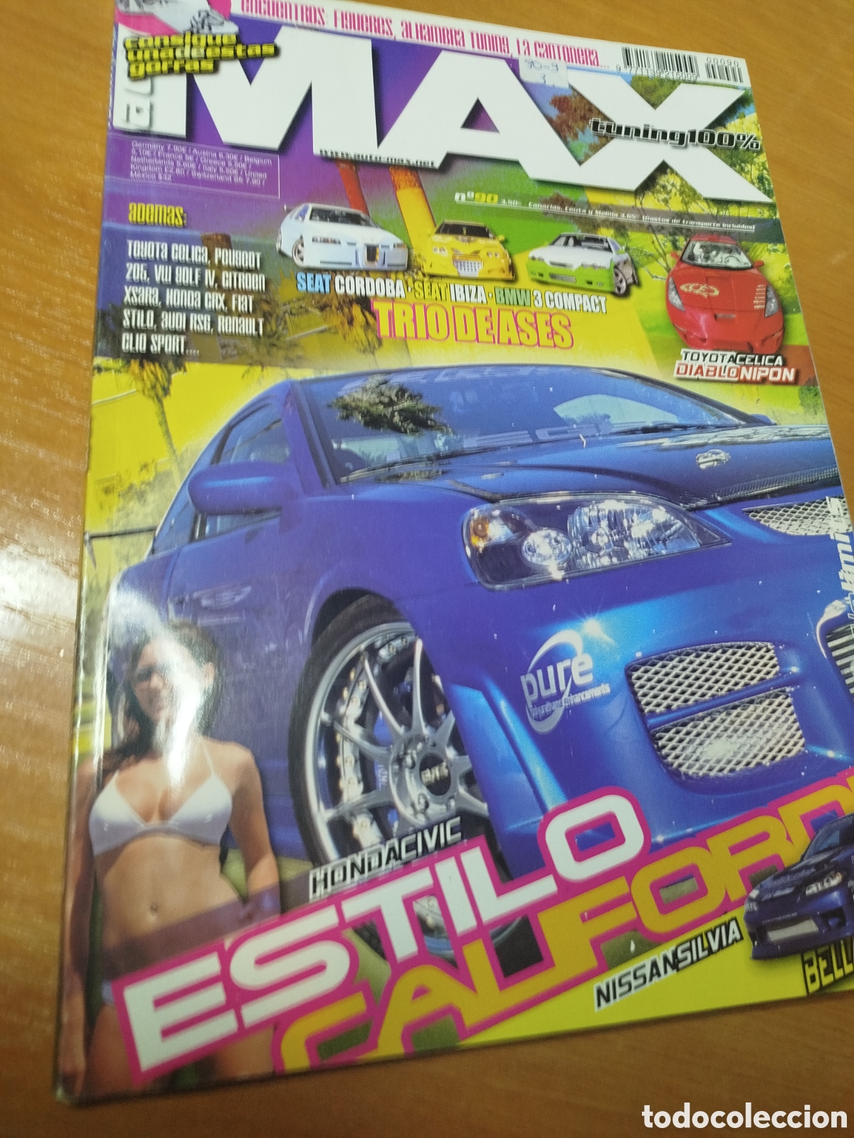 Coleccionismo de Revistas y Peri&oacute;dicos: Max tuning 90. Seat C&oacute;rdoba. Seat Ibiza. Toyota celica