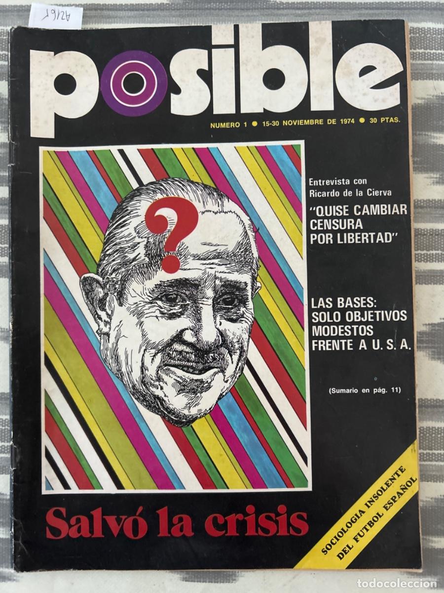 Coleccionismo de Revistas y Peri&oacute;dicos: POSIBLE, REVISTA , NUMERO 1, 1974