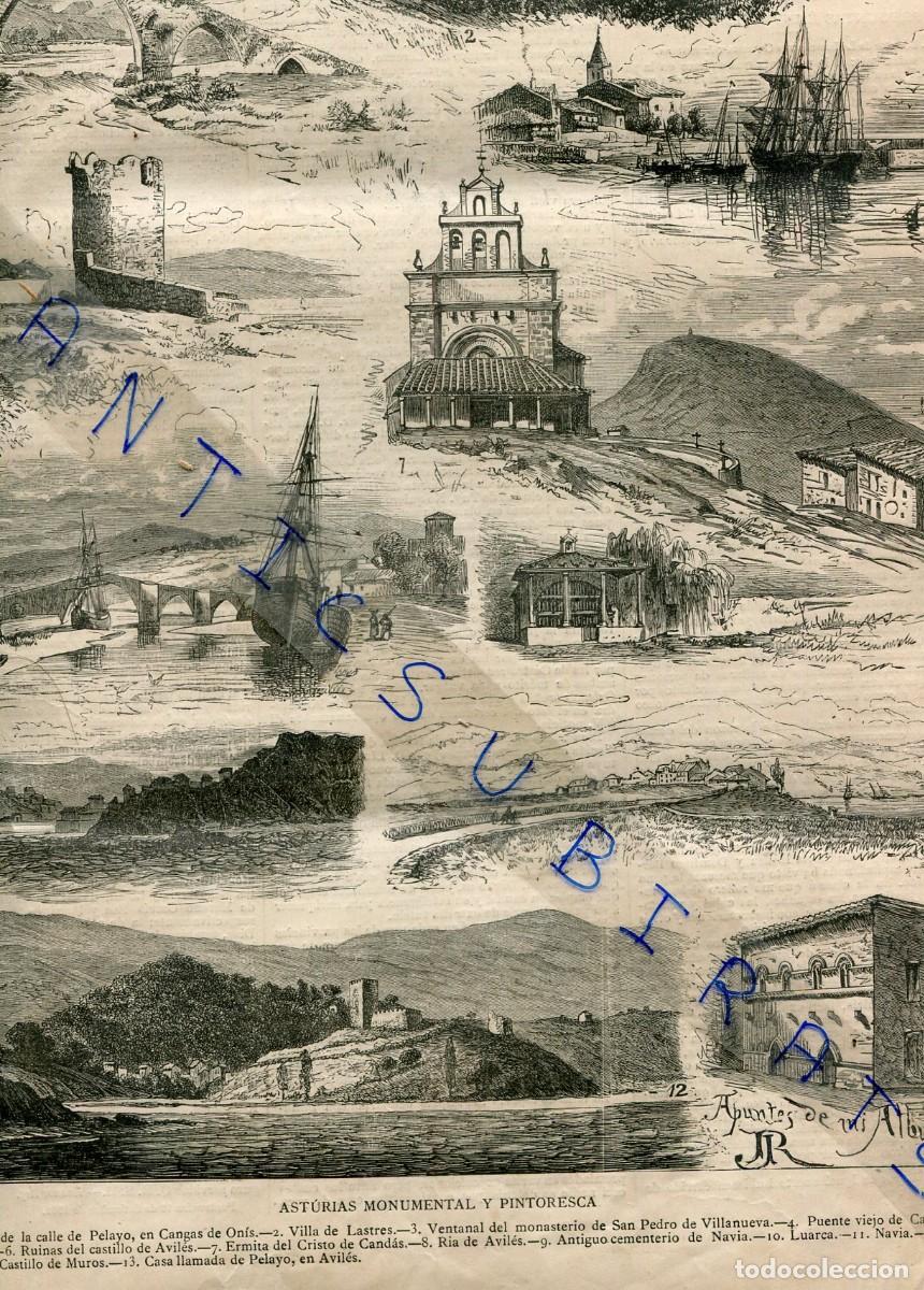 Coleccionismo de Revistas y Peri&oacute;dicos: REVISTA A&Ntilde;O 1880 CANGAS DE ONIS LASTRES SAN PEDRO DE VILLANUEVA LUANCO AVILES NAVIA LUARCA PRAVIA