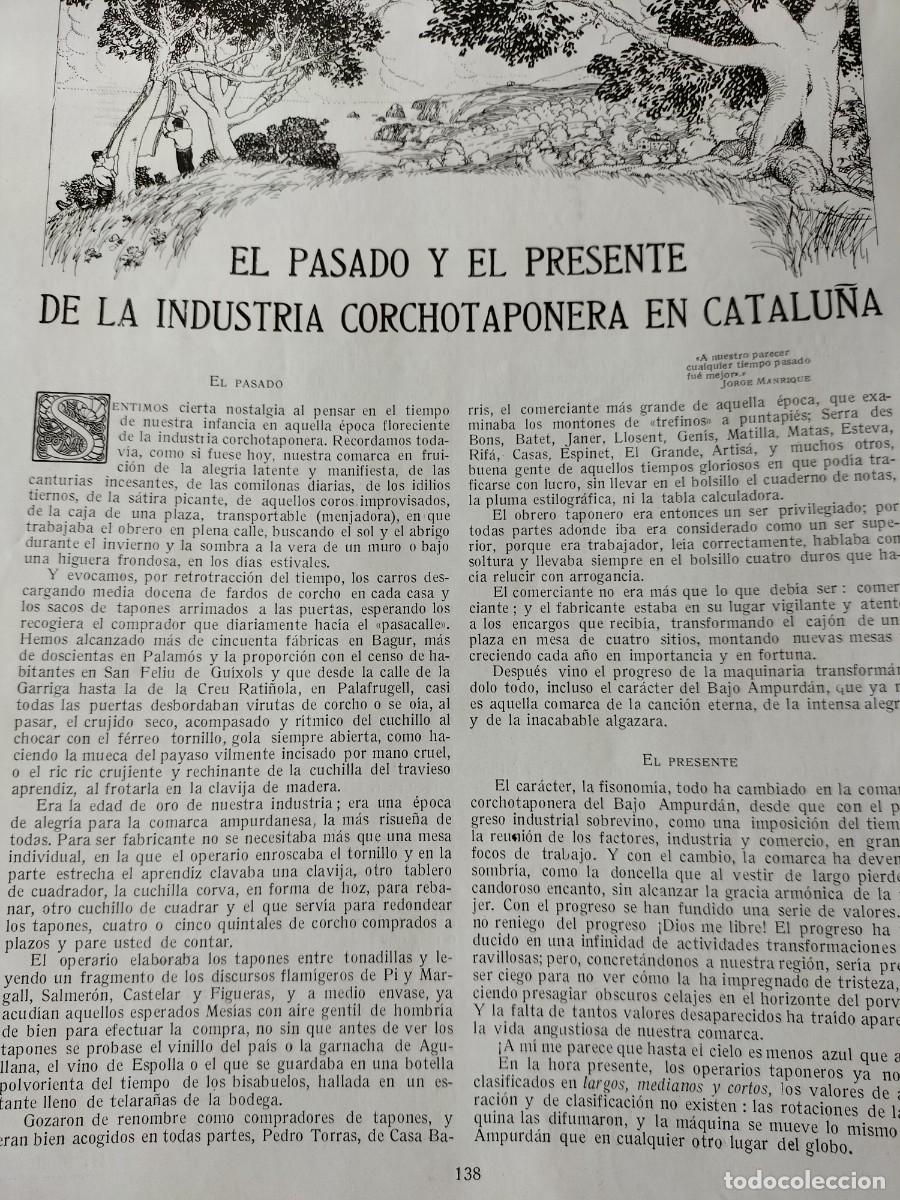 Collection Magazines and Newspapers: ARTICULO EL PASADO Y EL PRESENTE DE LA INDUSTRIA CORCHOTAPONERA EN CATALU&Ntilde;A EMPORDA2 HOJAS A&Ntilde;O 1916