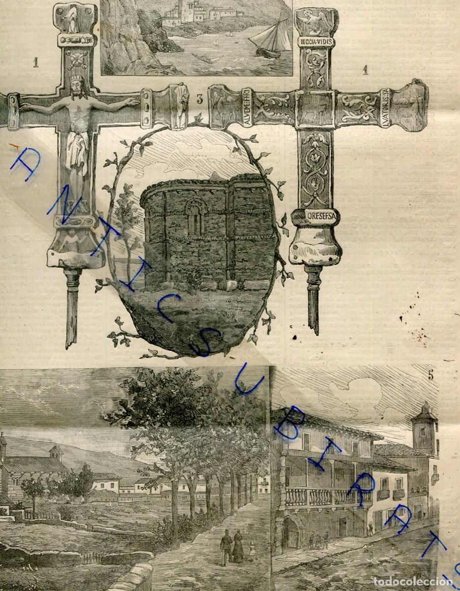 Coleccionismo de revistas y peri&oacute;dicos: REVISTA A&Ntilde;O 1880 GRABADOS DE VILLAVICIOSA CRUZ DE FUENTES AMANDI TAZONES CAMPOMANES MANUEL PEDREGAL