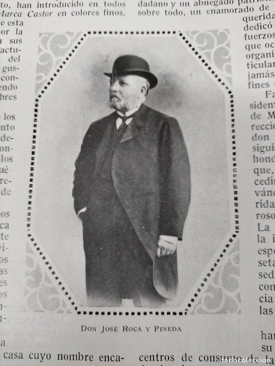 Coleccionismo de revistas y peri&oacute;dicos: FABRICA DE GENEROS DE PUNTO HIJO DE JOSE ROCA Y PINEDA MATARO HOJA REVISTA A&Ntilde;O 1916