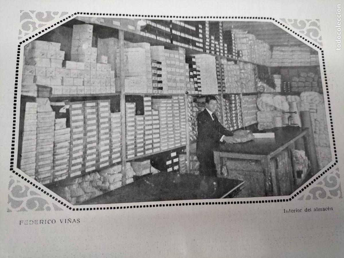 Sammeln von Zeitschriften und Zeitungen: FABRICA GENEROS PUNTO FEDERICO VI&Ntilde;AS ANTIGUA CASA SERRA BARCELONA HOJA REVISTA A&Ntilde;O 1916