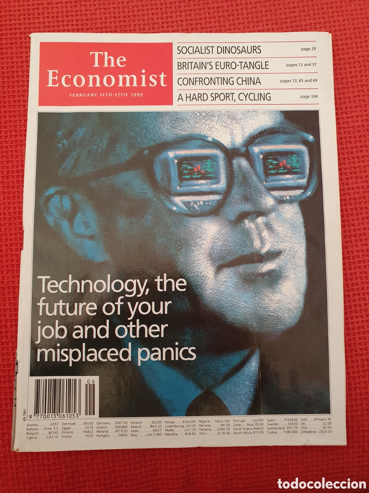 Collection Magazines and Newspapers: THE ECONOMIST VOLUME 334 N&ordm; 7901 - FEBRUARY 1995 - NEWSPAPER - TECHNOLOGY, THE FUTURE OF YOUR JOB