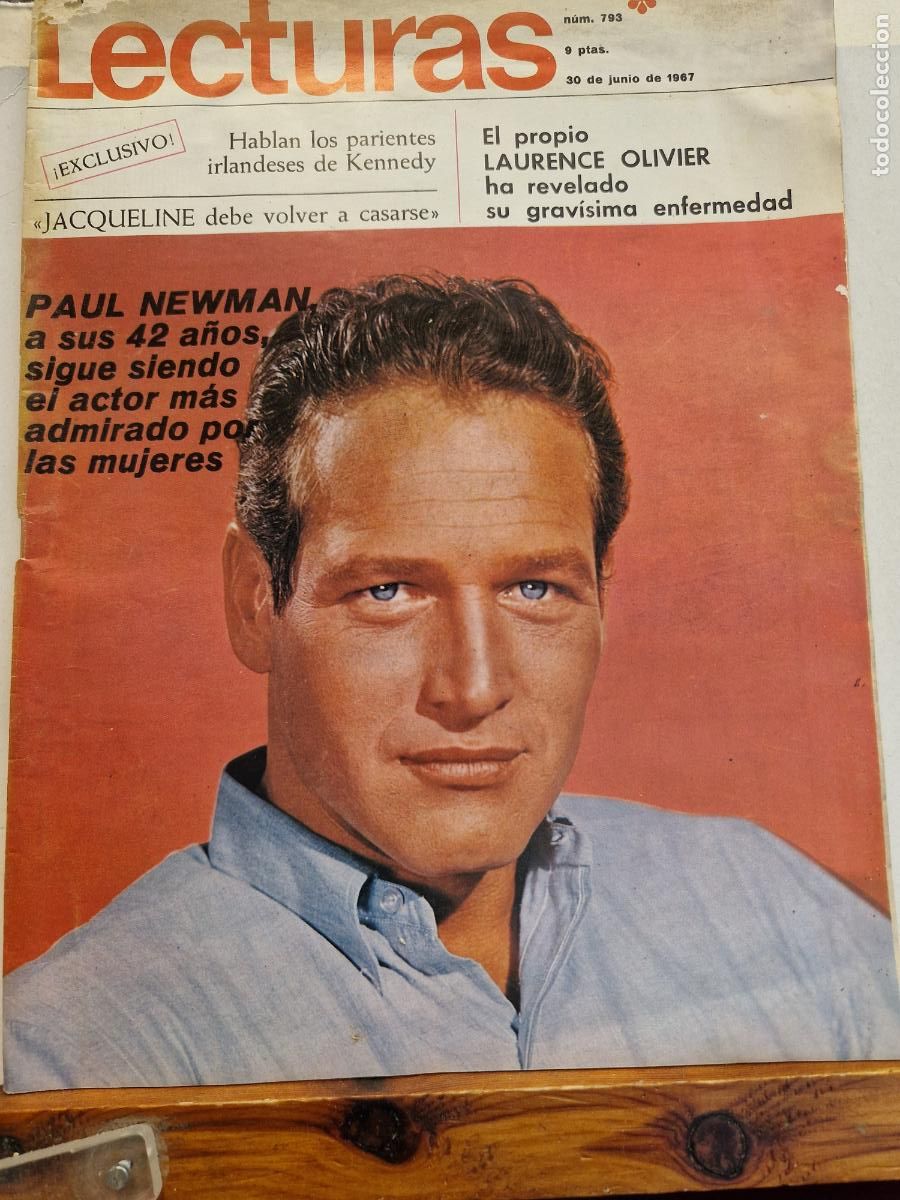 Coleccionismo de Revistas y Peri&oacute;dicos: LECTURAS. EL PROPIO LAURENCE OLIVIER. HA REVALDO SU GRANDISIMA ENFERMEDAD. NUMERO 793.