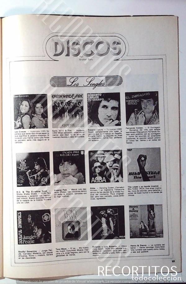 Coleccionismo de Revistas y Peri&oacute;dicos: ABBA LAS GRECAS TONY MAYA ROBERTO CARLOS ENCARNITA POLO