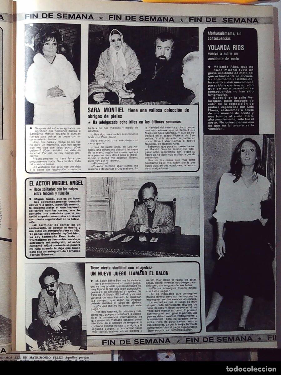 Coleccionismo de Revistas y Peri&oacute;dicos: sara montiel miguel angel yolanda rios el juego de ajedrez el balon
