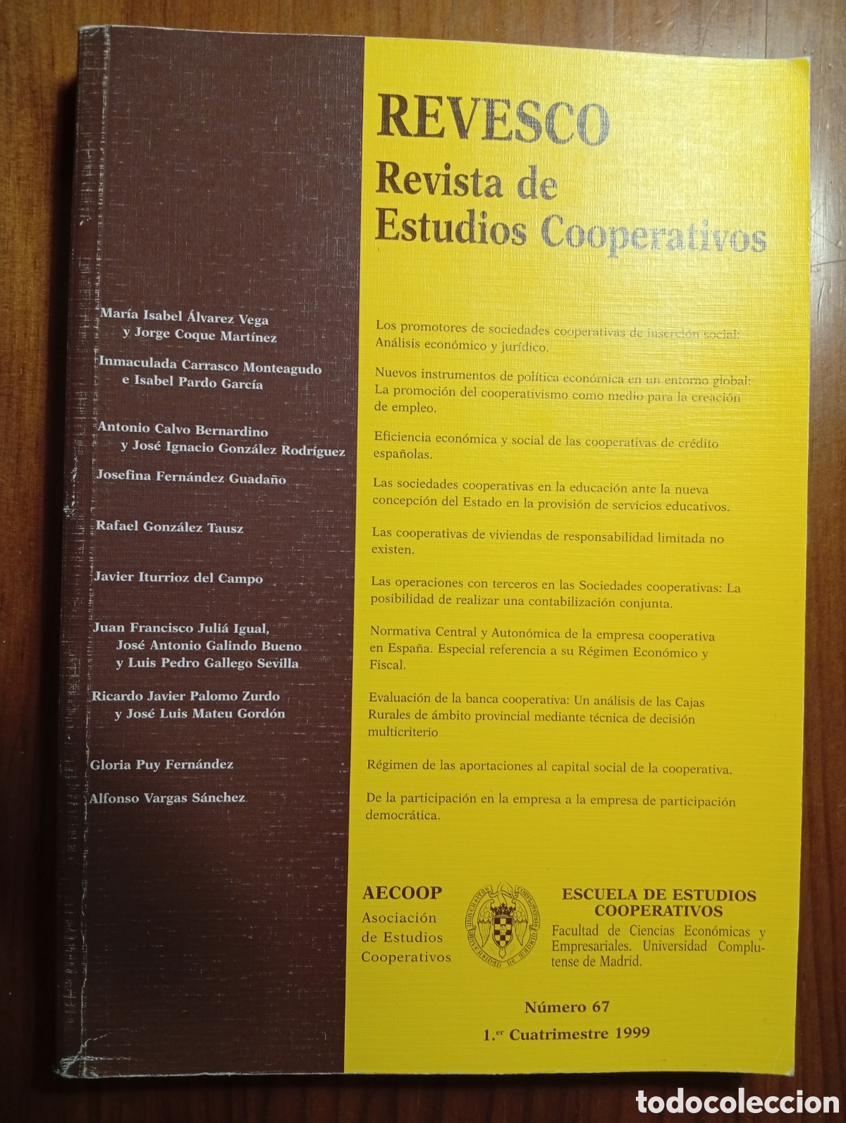 Collection Magazines and Newspapers: Revesco, Revista de Estudios Cooperativos, 67