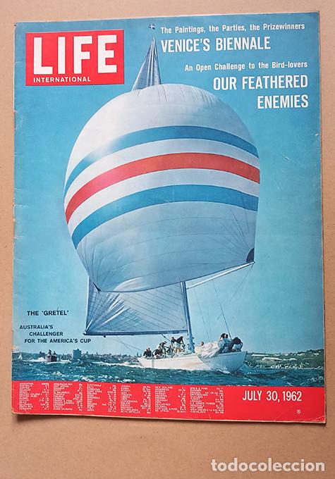 Coleccionismo de revistas y peri&oacute;dicos: Teachers of Harvard _ LIFE, 1962 _ Venice&rsquo;s Biennale. America&rsquo;s Cup, Bold Aussie challenger