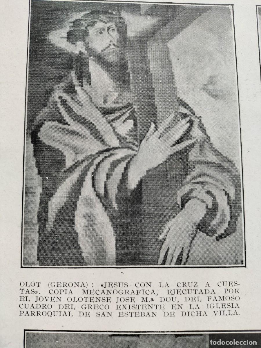 Sammeln von Zeitschriften und Zeitungen: JOSE MARIA DOU COPIA MECANOGRAFICA DE JESUS CON LA CRUZ A CUESTAS NURIA OBISPO URG REVISTA A&Ntilde;O 1934