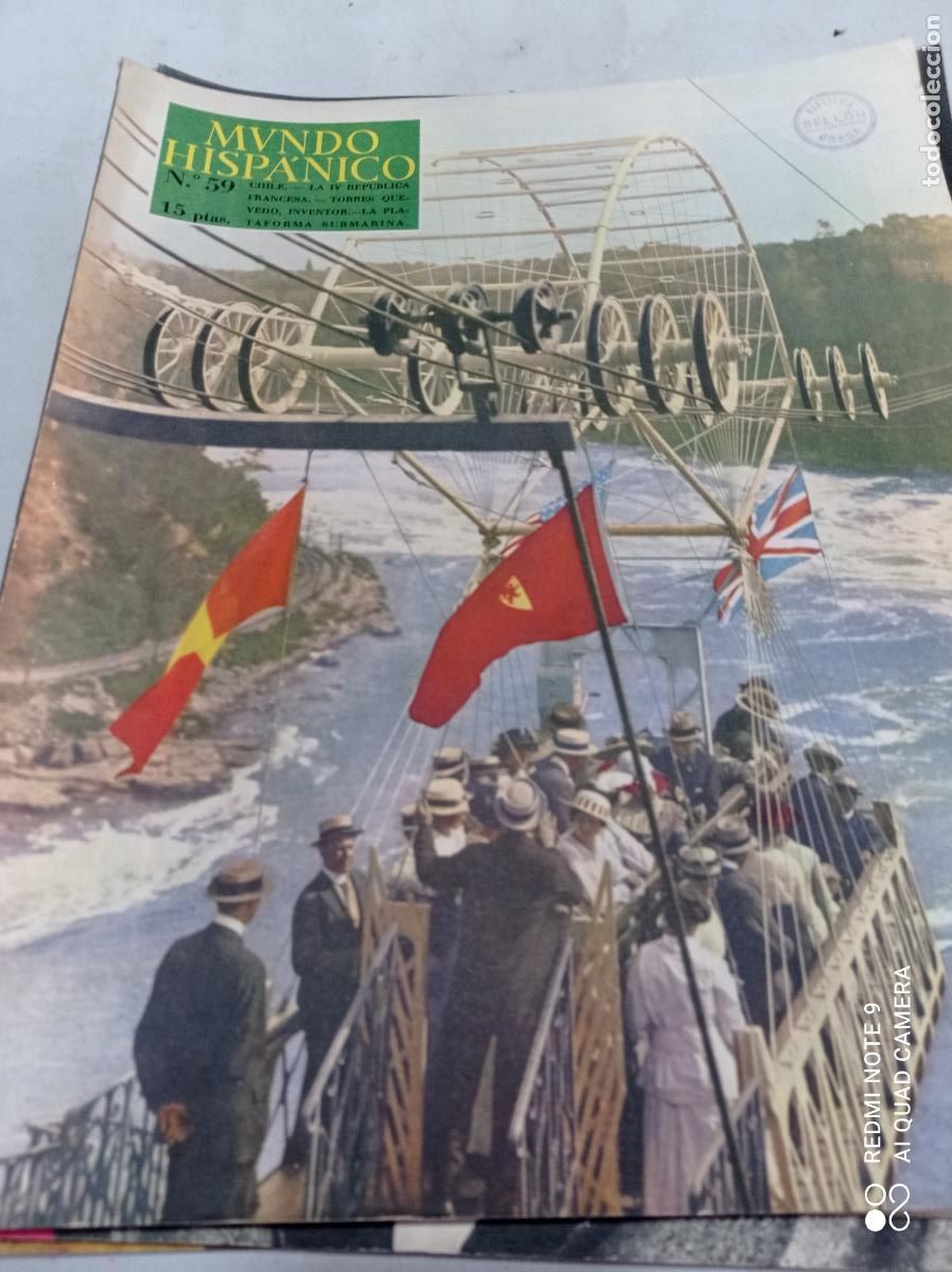 Coleccionismo de Revistas y Peri&oacute;dicos: REVISTA MUNDO HISP&Aacute;NICO. N&ordm; 59. 1953. 58 PP. ILUSTRADA. CHILE, TORRES QUEVEDO...