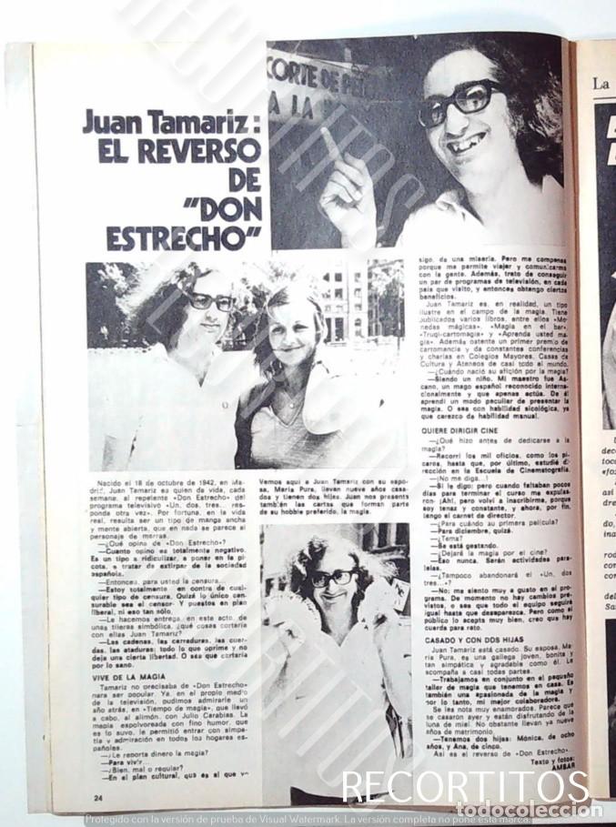 Coleccionismo de revistas y peri&oacute;dicos: JUAN TAMARIZ DON ESTRECHO EL UN DOS TRES 1 2 3