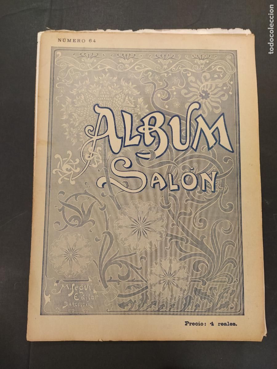 Coleccionismo de Revistas y Peri&oacute;dicos: ALBUM SALON - NUMERO 64 A&Ntilde;O 1900 - GASPAR CAMPS - MATILLA - BORRELL - CRUZ ROJA ETC - VER FOTOS
