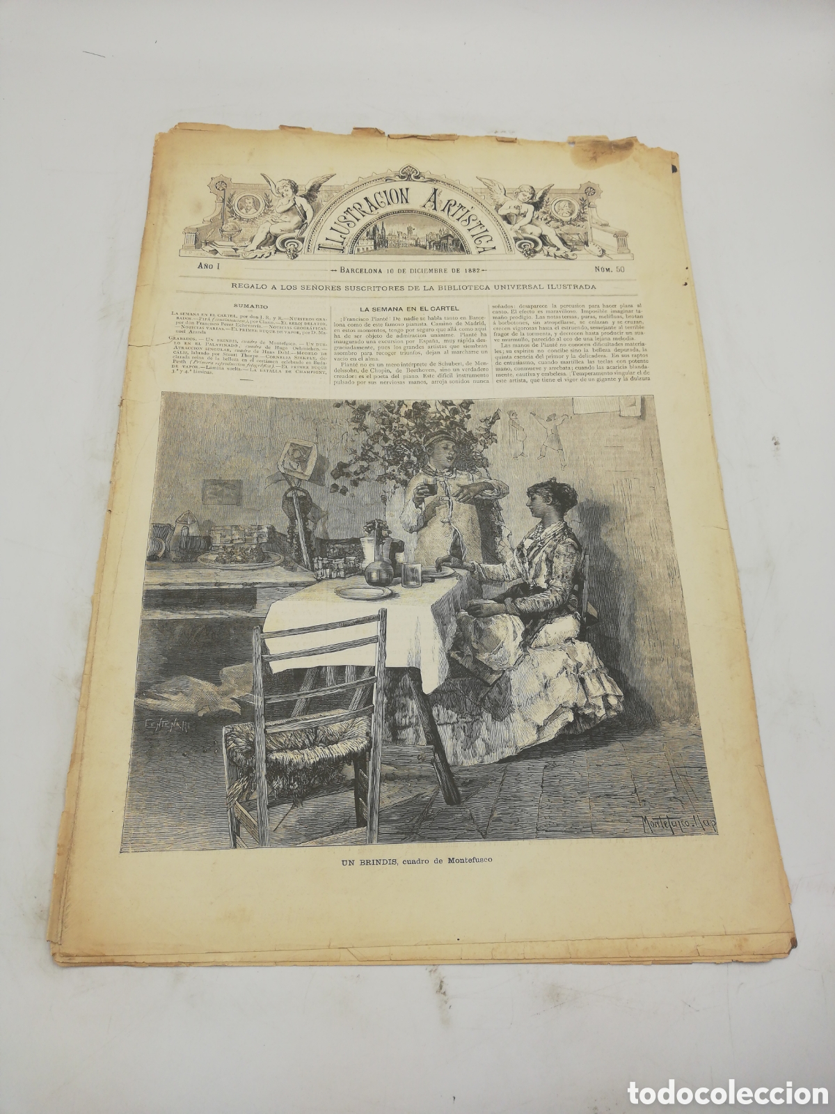 Sammeln von Zeitschriften und Zeitungen: Revista ILUSTRACI&Oacute;N ART&Iacute;STICA. A&ntilde;o I. N&uacute;mero 50.