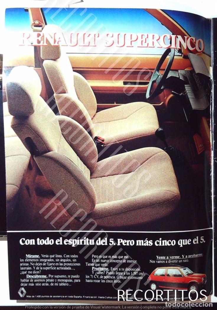 Coleccionismo de Revistas y Peri&oacute;dicos: RENAULT 5 ANUNCIO PUBLICIDAD