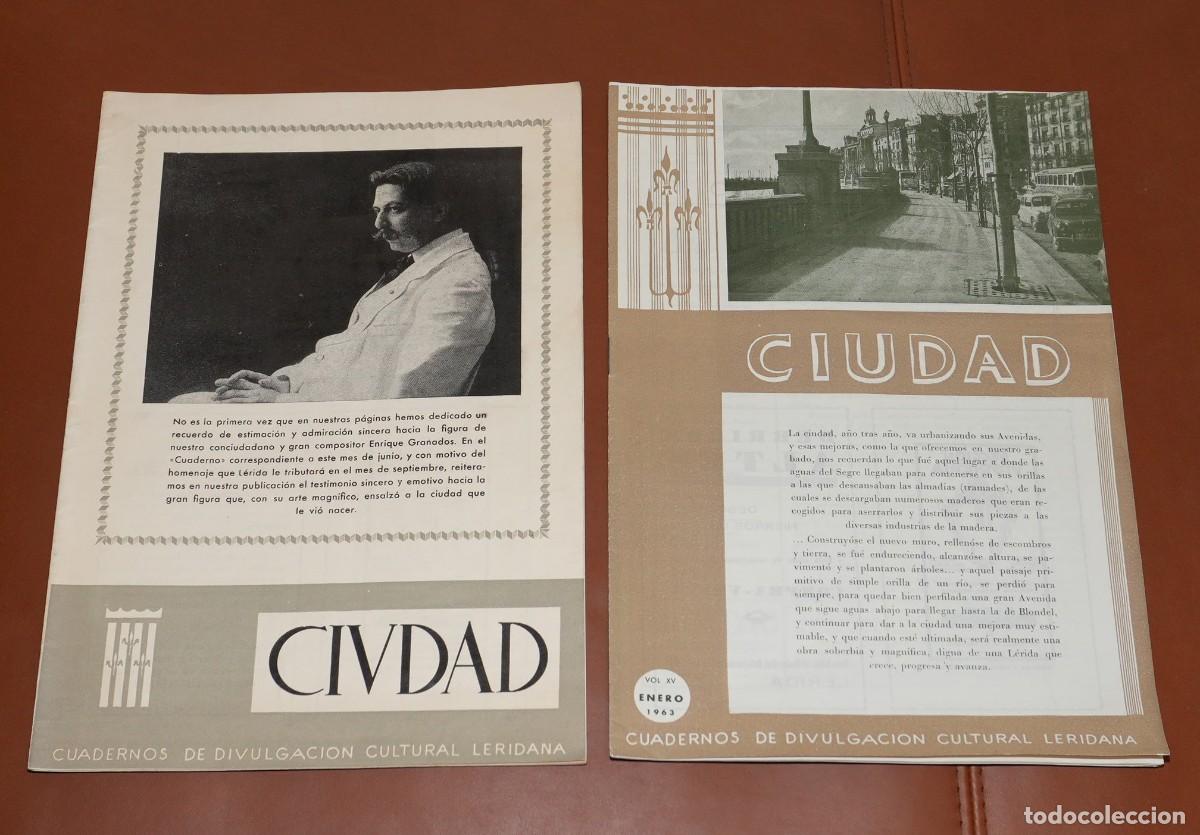 Coleccionismo de Revistas y Peri&oacute;dicos: 2 REVISTAS CIUDAD DE LERIDA - A&Ntilde;OS 1963 Y 1966 - ENRIQUE GRANADOS