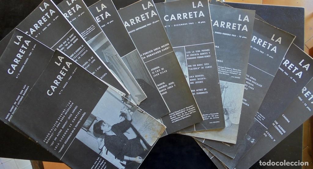 Coleccionismo de Revistas y Peri&oacute;dicos: 12 Revista de teatro La Carreta 1962-1963 completa Dir. M&ordf; del Carmen Sarri&oacute;n