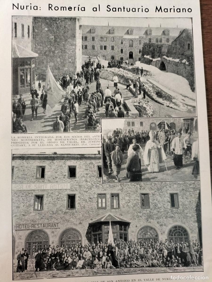 Coleccionismo de revistas y peri&oacute;dicos: NURIA ROMERIA AL SANTUARIO MARIANO OBISPO DE URGEL JUSTINO GUITART CASA SANT ANTONI REVISTA A&Ntilde;O 1934