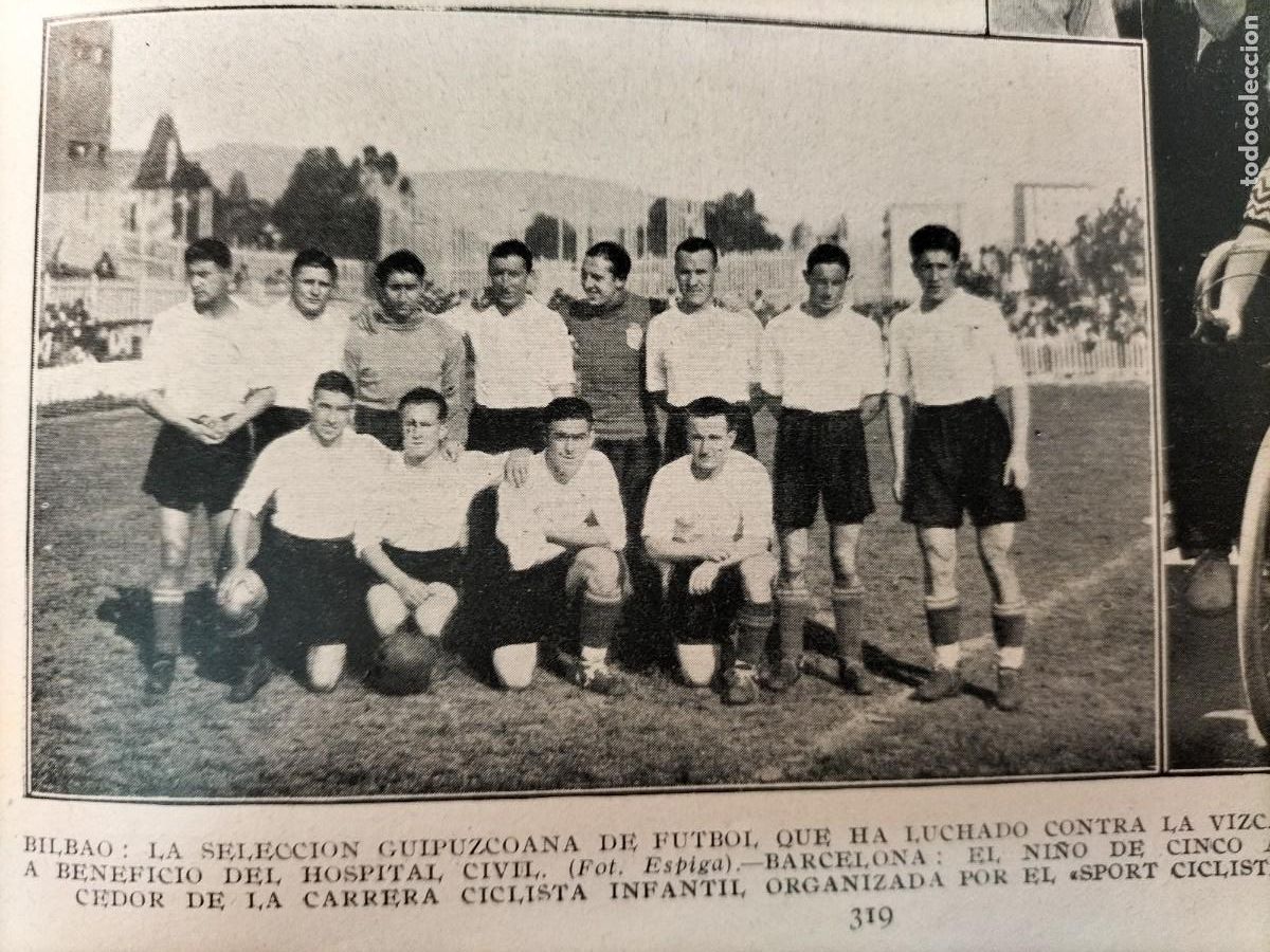 Sammeln von Zeitschriften und Zeitungen: SELECCION FUTBOL GUIPUZCOANA HOJA REVISTA A&Ntilde;O 1934