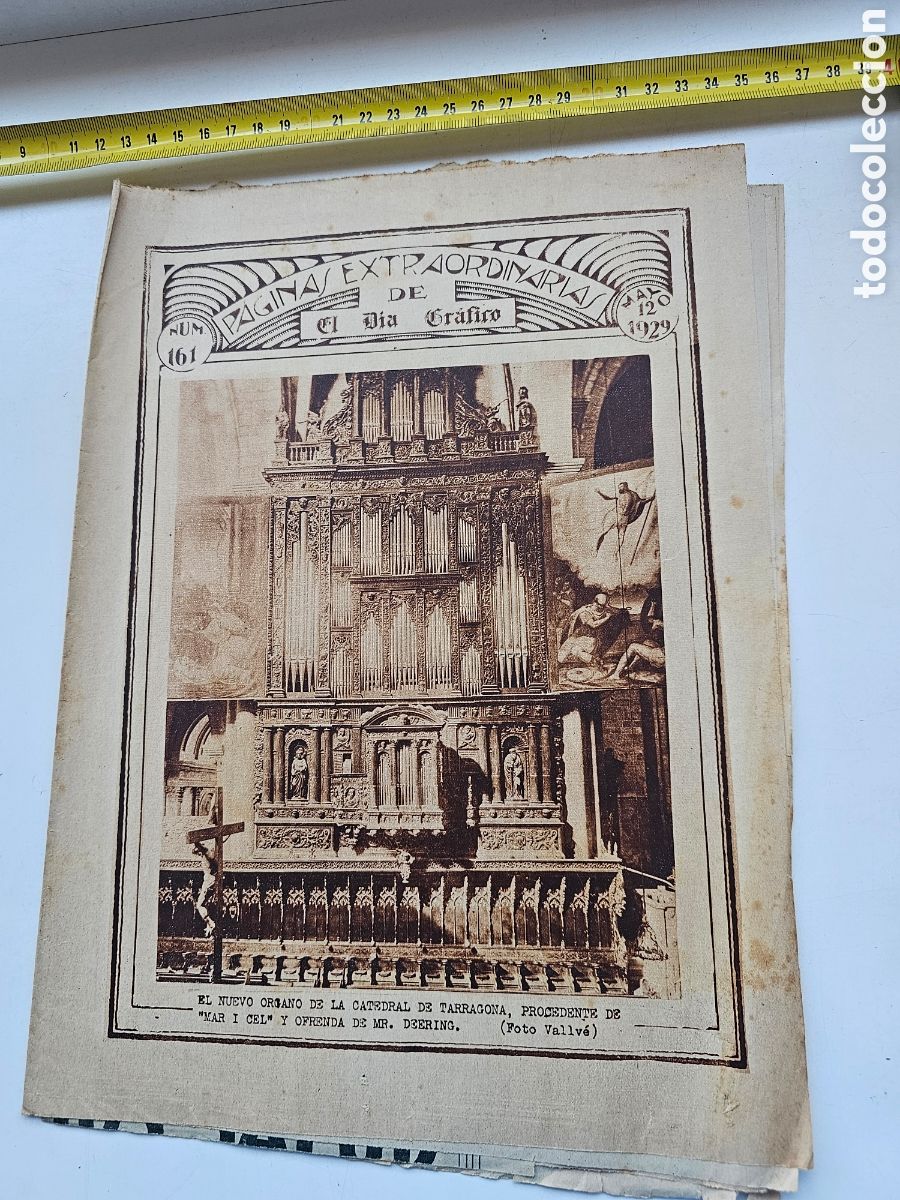 Coleccionismo de Revistas y Peri&oacute;dicos: El dia Gr&aacute;fico n&deg;161 1929 &Oacute;rgano Tarragona, Greco, Toledo, aldeas catalanas, Ordesa, Silos Praga