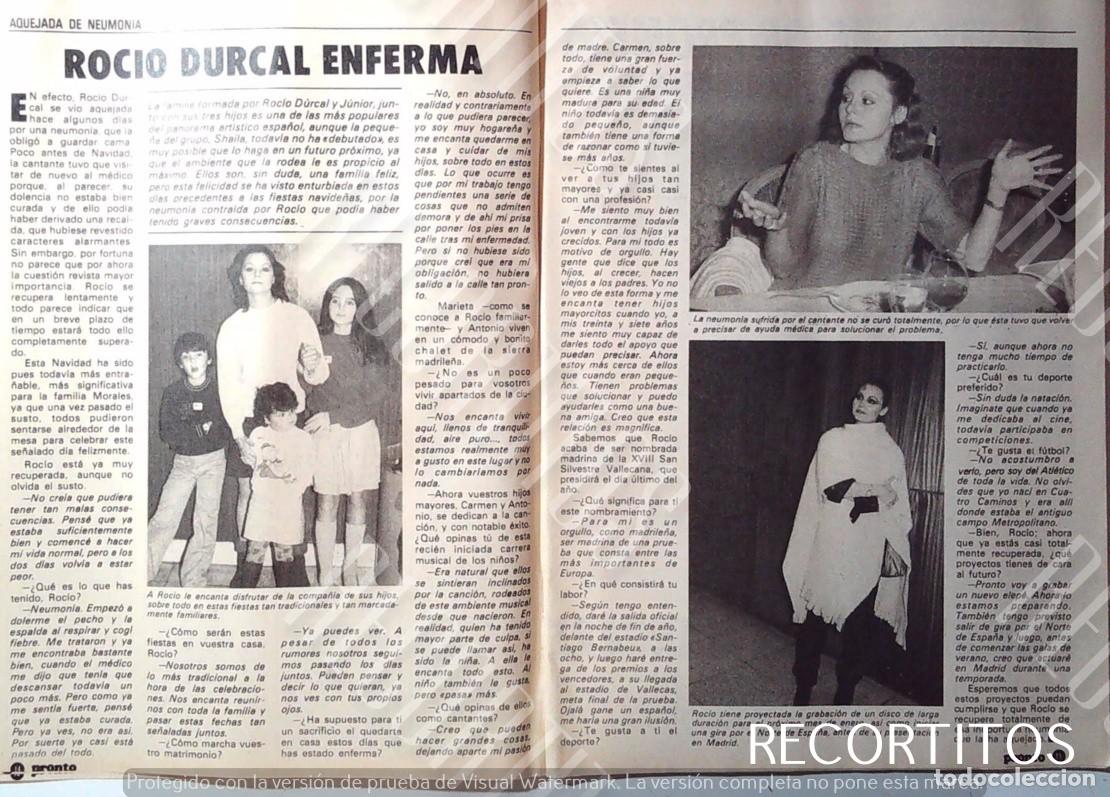 Coleccionismo de Revistas y Peri&oacute;dicos: RD ROCIO DURCAL ANTONIO MORALES JUNIIOR