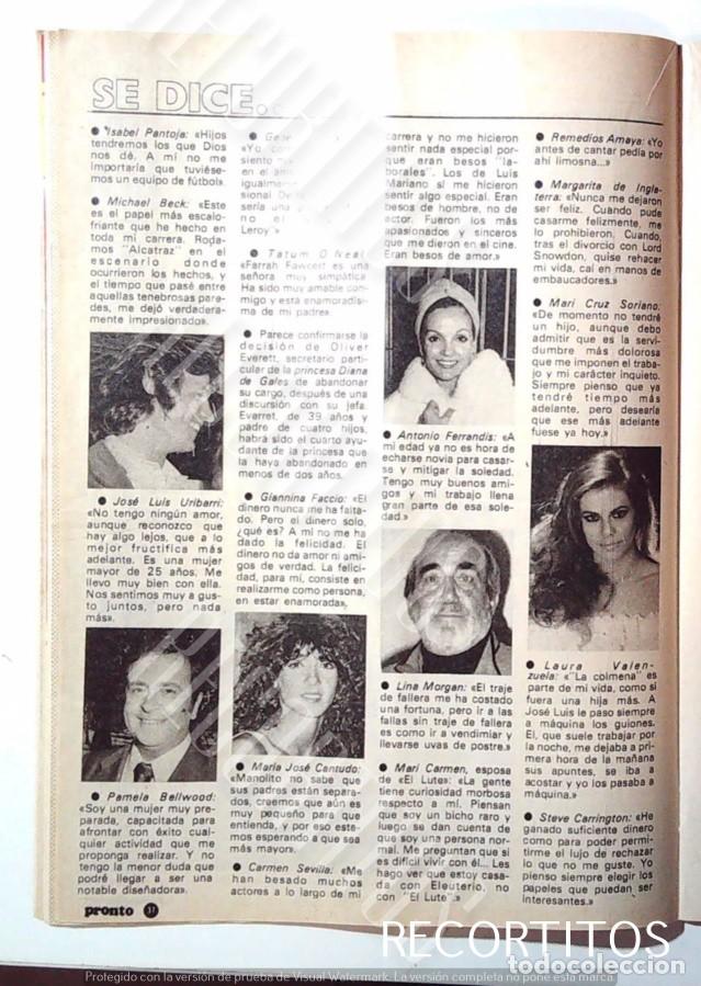 Coleccionismo de Revistas y Peri&oacute;dicos: carmen sevilla giannina faccio antonio ferrandis chanquete michael beck mari cruz soriano