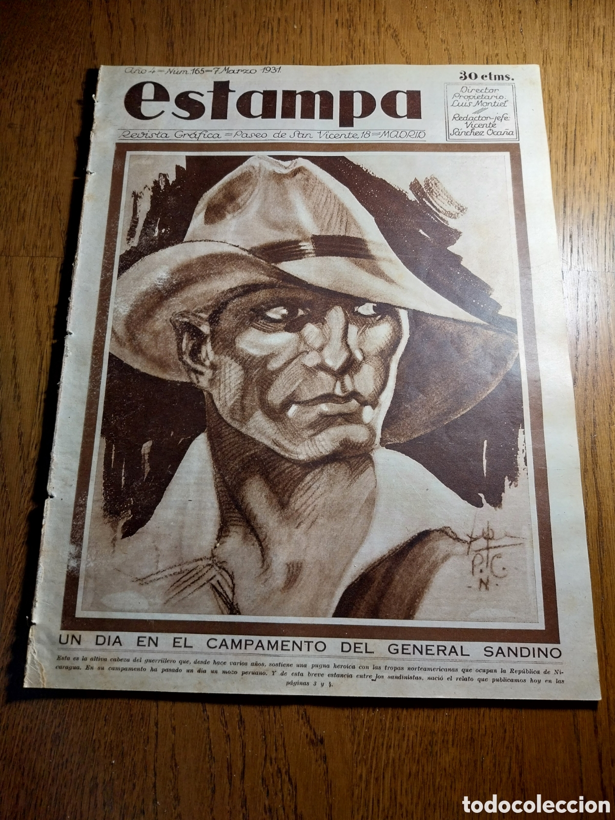 Collezionismo di Riviste e Giornali: REVISTA 1931 CAMPAMENTO DEL GRAL SANDINO.SILLON GALDOS.MILAGRO TREMAYA.ESCLAVOS SAHARA.CIEMPOZUELOS