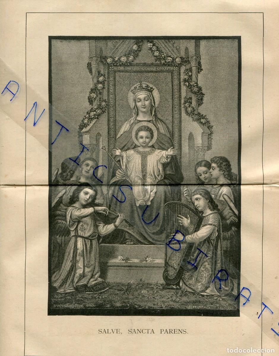 Coleccionismo de Revistas y Peri&oacute;dicos: REVISTA A&Ntilde;O 1889 ARPA VIOLIN VIRGEN SALVE SANCTA PARENS ABOLICION DEL COMERCIO DE ESCLAVOS VATICANO