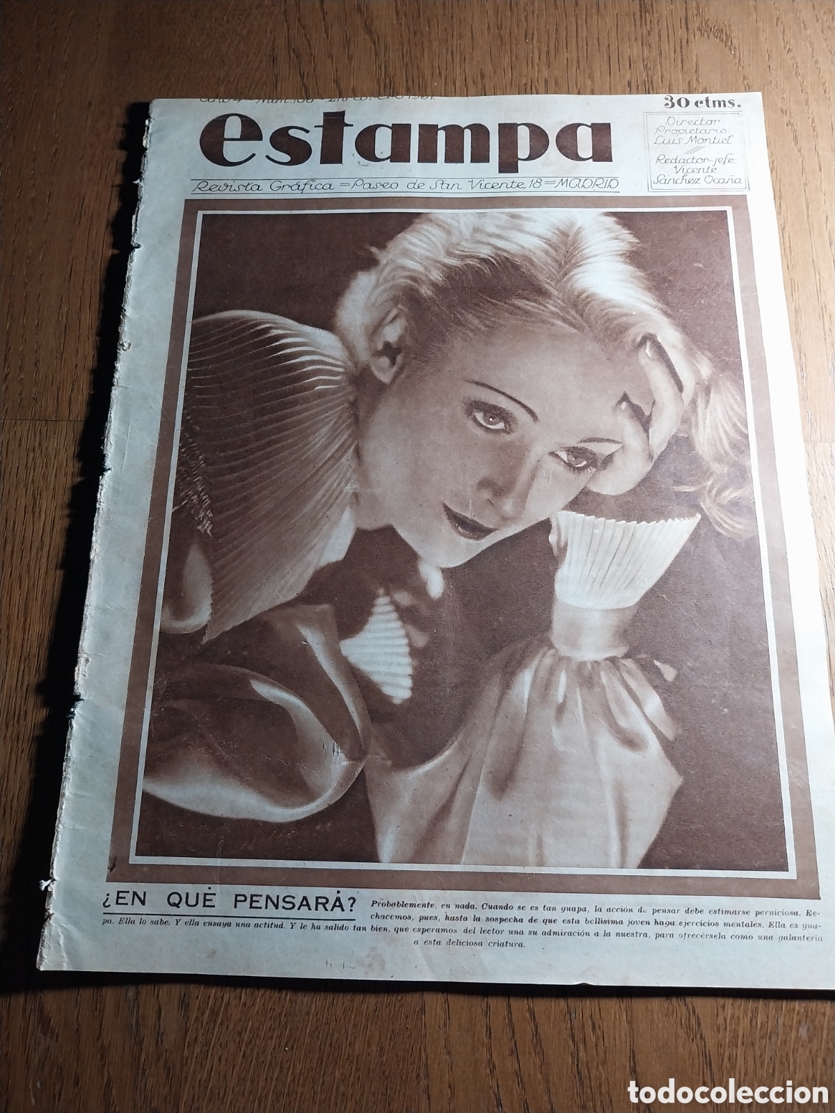 Coleccionismo de revistas y peri&oacute;dicos: REVISTA 1931 LO QUE PIENSAN LAS MISSES DE ESPA&Ntilde;A.EL CAIRO CIUDAD DE MUERTE.D ANNUNZIO POETA GUERRERO