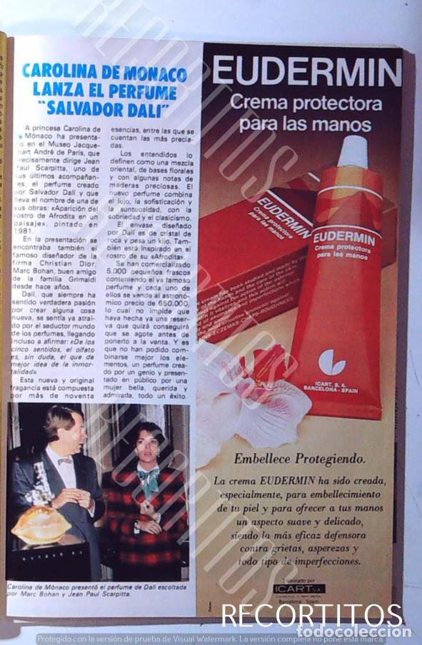 Coleccionismo de revistas y peri&oacute;dicos: carolina de monaco el perfume de salvador dali