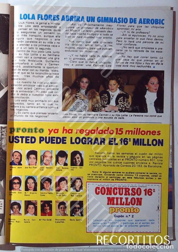 Coleccionismo de revistas y peri&oacute;dicos: gimnasio de aerobic de lola flores carmen lolita