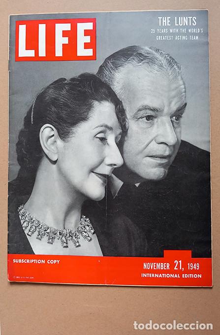 Coleccionismo de revistas y peri&oacute;dicos: Margaret Bourke-White: The New South. The Lunts celebrate 25 years. LIFE _ 1949