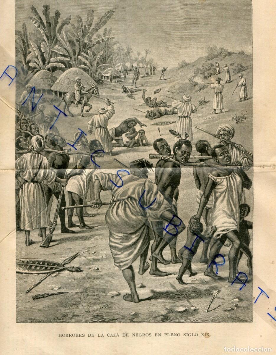 Collezionismo di Riviste e Giornali: REVISTA A&Ntilde;O 1889 MERCADO DE ESCLAVOS AFRICANOS ESCLAVISMO CAZA DE NEGROS EN EL SIGLO XIX