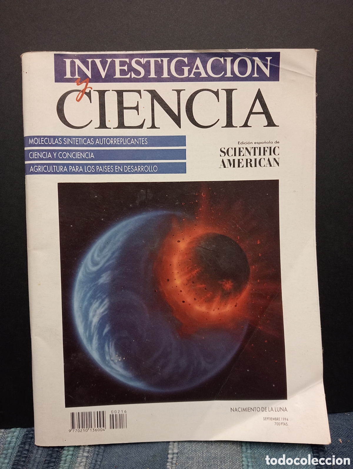 Coleccionismo de Revistas y Peri&oacute;dicos: LIQUIDACI&Oacute;N. INVESTIGACI&Oacute;N Y CIENCIA. EDICI&Oacute;N ESPA&Ntilde;OLA DE SCIENTIFIC AMERICAN. A&Ntilde;O 1994. N&Uacute;MERO 216