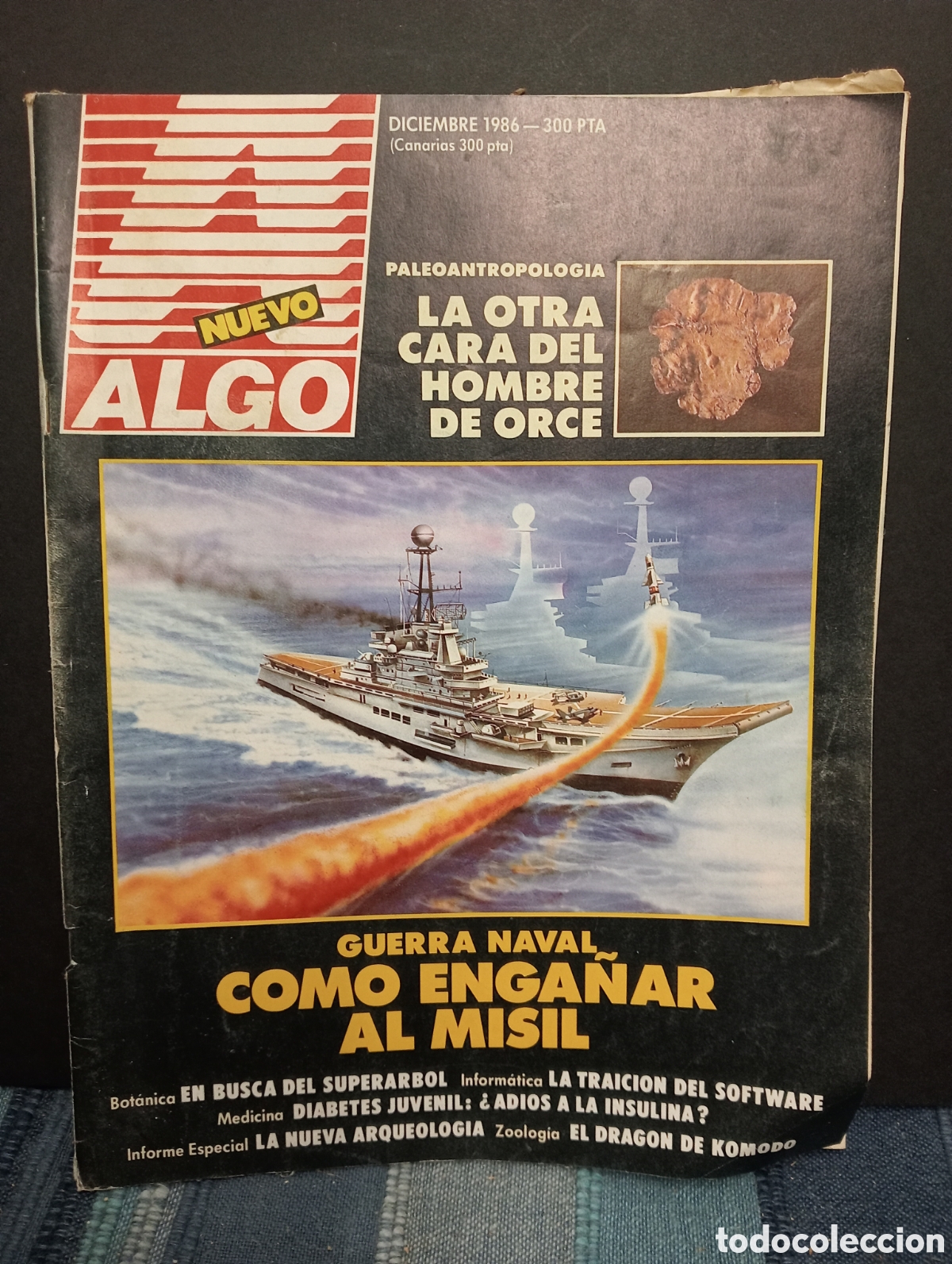 Coleccionismo de Revistas y Peri&oacute;dicos: LIQUIDACI&Oacute;N. ALGO - PALEOANTROPOLOGIA. LA OTRA CARA DEL HOMBRE DE ORCE. A&Ntilde;O 1986