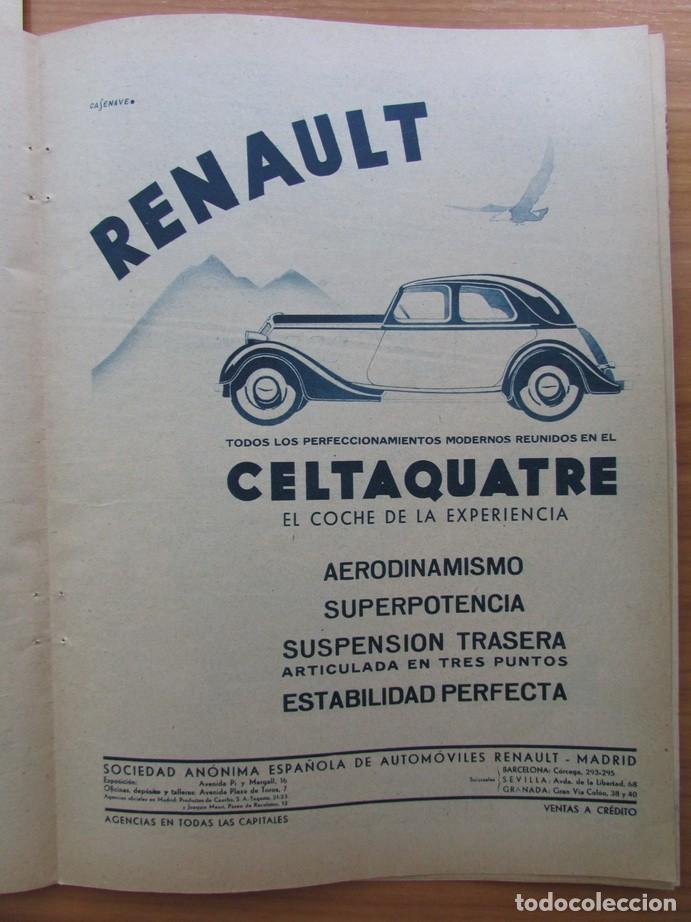 Coleccionismo de Revistas y Peri&oacute;dicos: RECORTE REVISTA BLANCO Y NEGRO 2241 1934 PUBLICIDAD RENAULT CELTAQUATRE. EXPORTADORES DE VILLAREAL