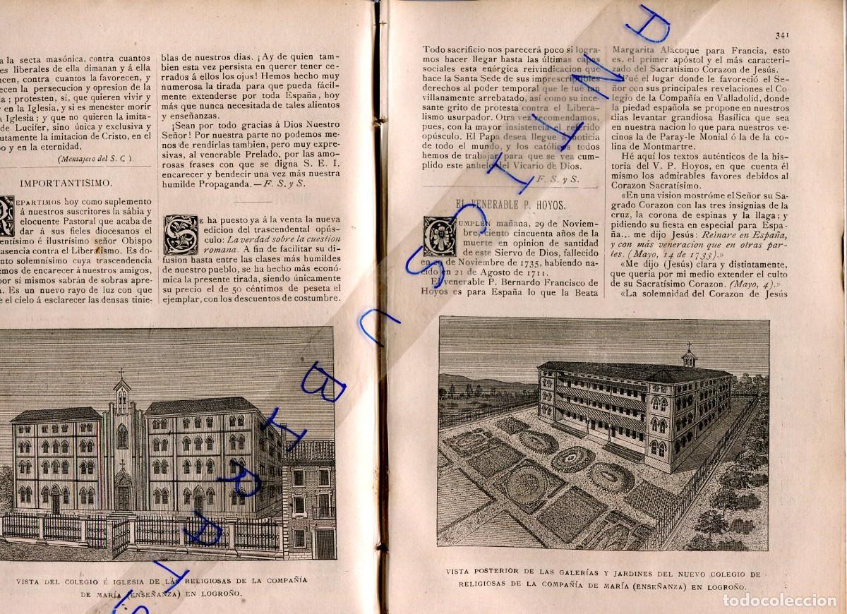 Collezionismo di Riviste e Giornali: REVISTA A&Ntilde;O 1889 COLEGIO IGLESIA RELIGIOSAS DE LA COMPA&Ntilde;IA DE MARIA EN LOGRO&Ntilde;O
