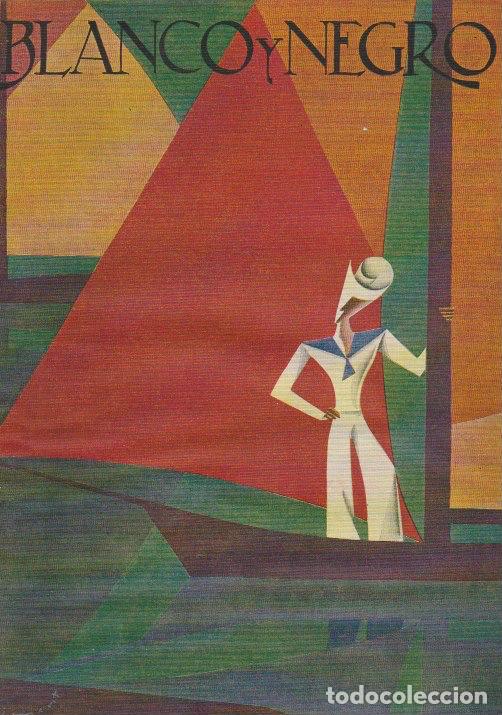 Coleccionismo de Revistas y Peri&oacute;dicos: Ilustraci&oacute;n de Emilio Ferrer para cubierta de Revista Blanco y Negro -1930