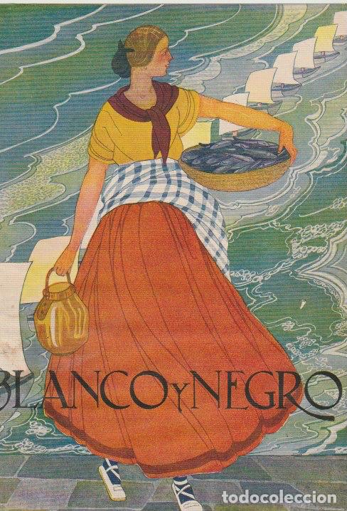 Collezionismo di Riviste e Giornali: Ilustraci&oacute;n de A. L&oacute;pez Ferrer para cubierta de Revista Blanco y Negro -1930